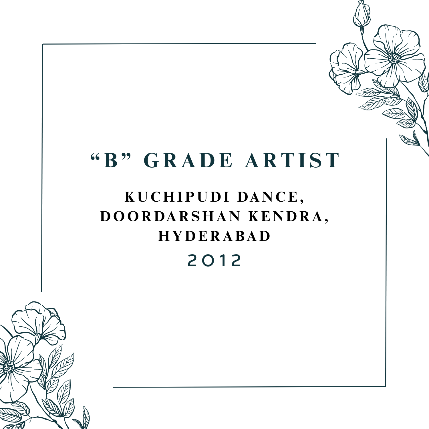 Blue and White Floral Watercolor Thank You Card